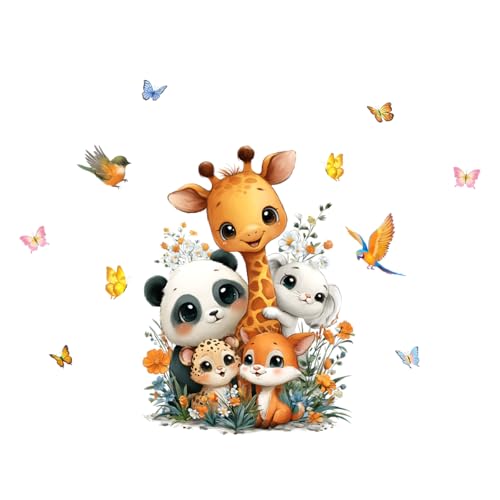 Vinilo decorativo Safari Jungla Amigos para niños 47 pulgadas miniatura 1