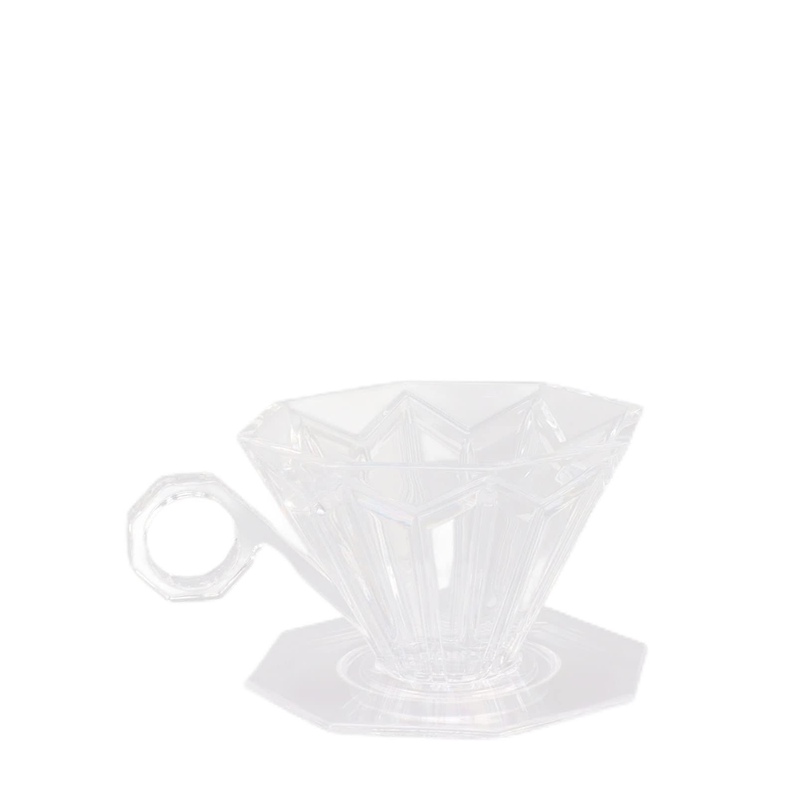 Atyhao Glass Pour Over Coffee Dripper, Slow Brewing, Transparent, 1 Count