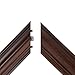 Dark Walnut TV Frame with Black Detail – Decorative Bezel for Wall Mounted Flat Screens – Universal Fit for All TV Models (77 inch)