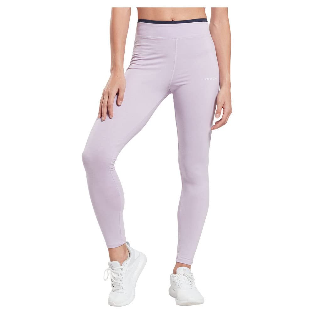 Reebok Women's ID Energy Cotton Leggings, Purple Oasis, XS