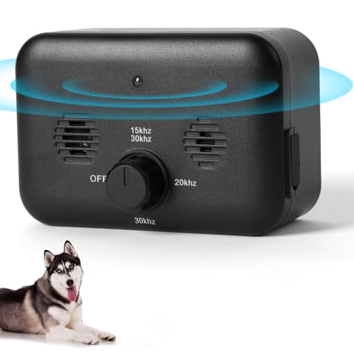 Adiwo Dispositivo antiladridos,3 Modos Ahuyentador de Perros,Dispositivo automático de Control de ladridos de Perros,Efectivamente Anti Ladridos Interior Exterior