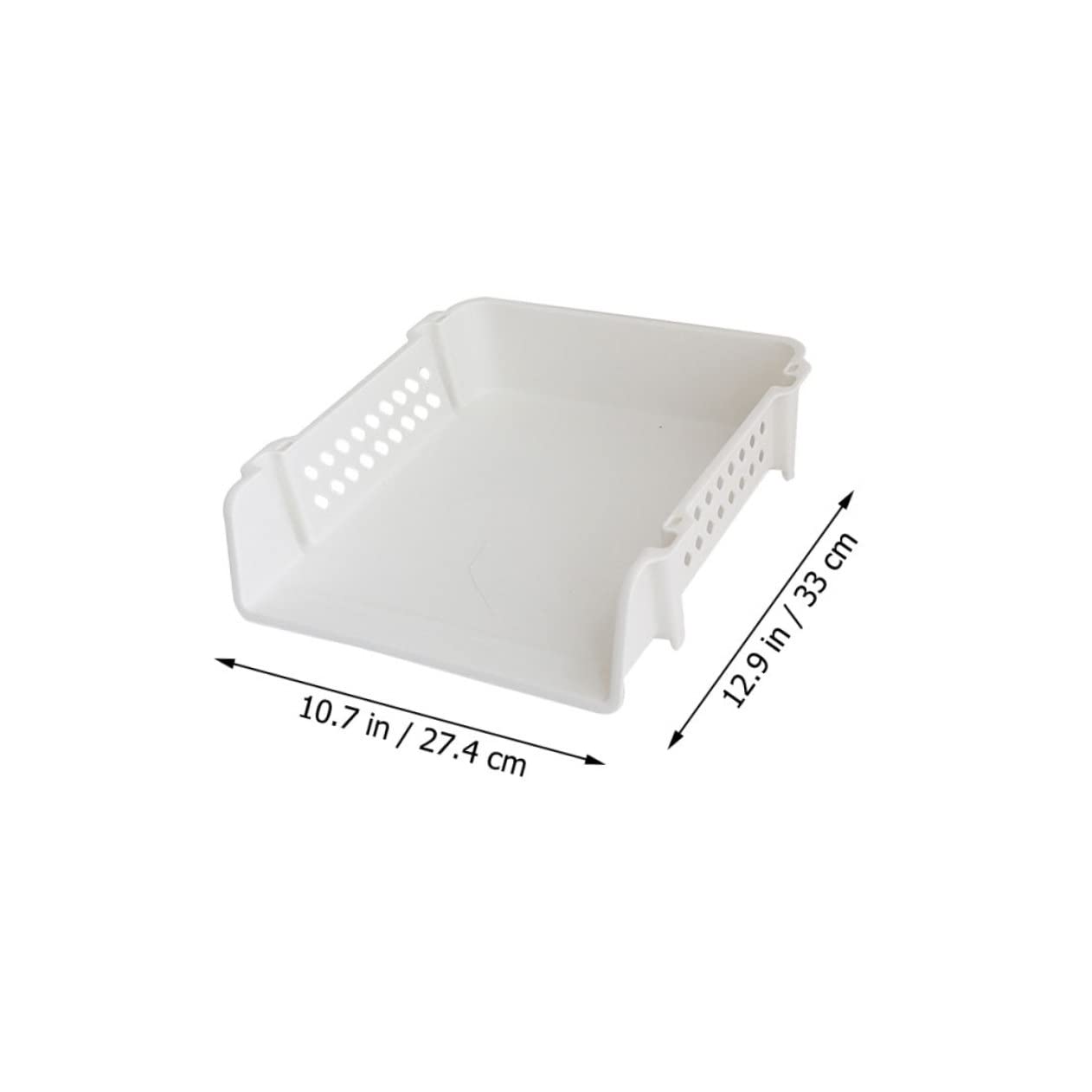 GANAZONO Modern Plastic File Holder Rack Document Storage Shelf for Office Home Organize Magazines Folders Files for Desk Countertop Use