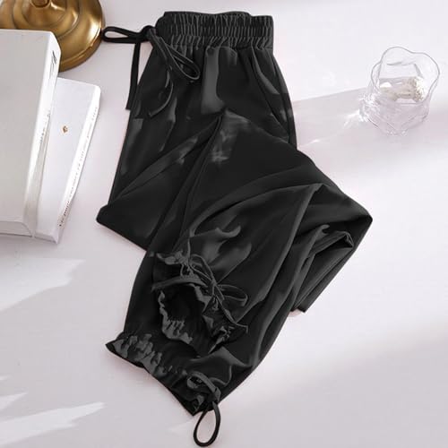 Women's Casual High Waisted Palazzo Pants Lightweight Flowy Wide Leg Trousers for Spring Autumn Commute Travel2