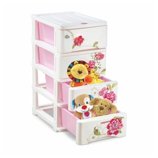 Nayasa Tuckins 24 DLX Multipurpose Plastic Shelf Drawer - White