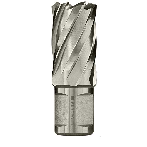 Image of EUROBOOR Annular Cutter - 7/16" Diameter HSS Cutter & Pin with 1" Cut Depth & Weldon Shank - HCS.7/16