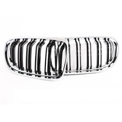 Rejilla delantera para Serie 3 E90 E91 LCI 2009-2012 en negro brillante con diseño de doble listón