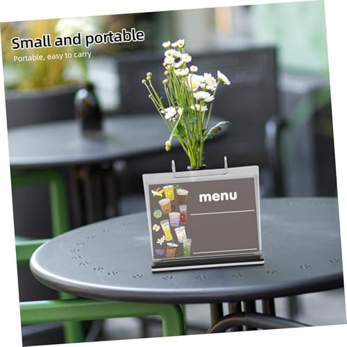 Présentoir menu restaurant horizontal et support bureau pour affichage table de publicité