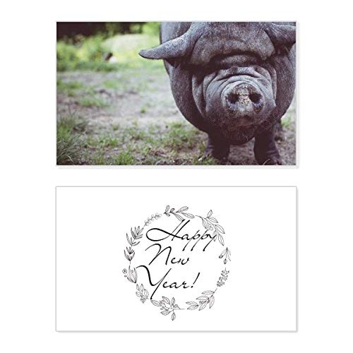 Tarjeta de Año Nuevo con foto de animales salvajes, el regalo ideal con mensaje de bendición