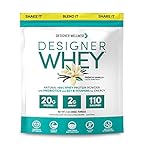 Designer Protein Whey Protein Powder, Non GMO, Made in USA French Vanilla French Vanilla 2 Pound 32 Ounce