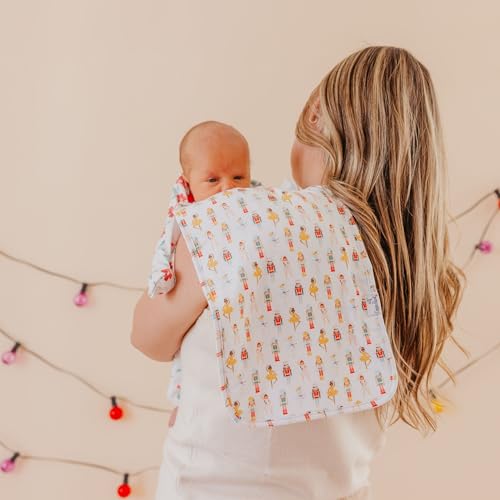 Image of Copper Pearl Premium Baby Burp Cloths - 3-Pack Large Cotton Burp Cloths, Extra Soft Spit Up Rags with 3 Absorbent Layers, Perfect for Baby Boy and Baby Girl Gifts (21 inch x 10 inch Size, Juliet Set)