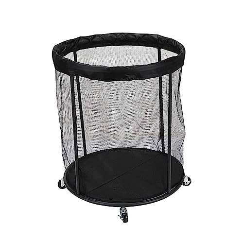 UGPLM Rolling Sports Ball Storage Cart Sport Equipment Storage Bag Wheeled Ball Cart for Garage Sports Ball Organizer for Basketball Football