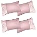 Sienna Juego de 4 Fundas de Almohada de Terciopelo aplastado, tamaño estándar del Reino Unido 48 x 74 cm, 100%, Rosa encarnado, Standard UK Pillowcase: 48 x 74cm, 4