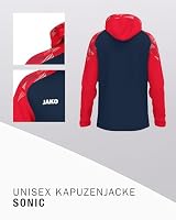 JAKO Kapuzenjacke Sonic, marine/rot, M – Ansicht 4