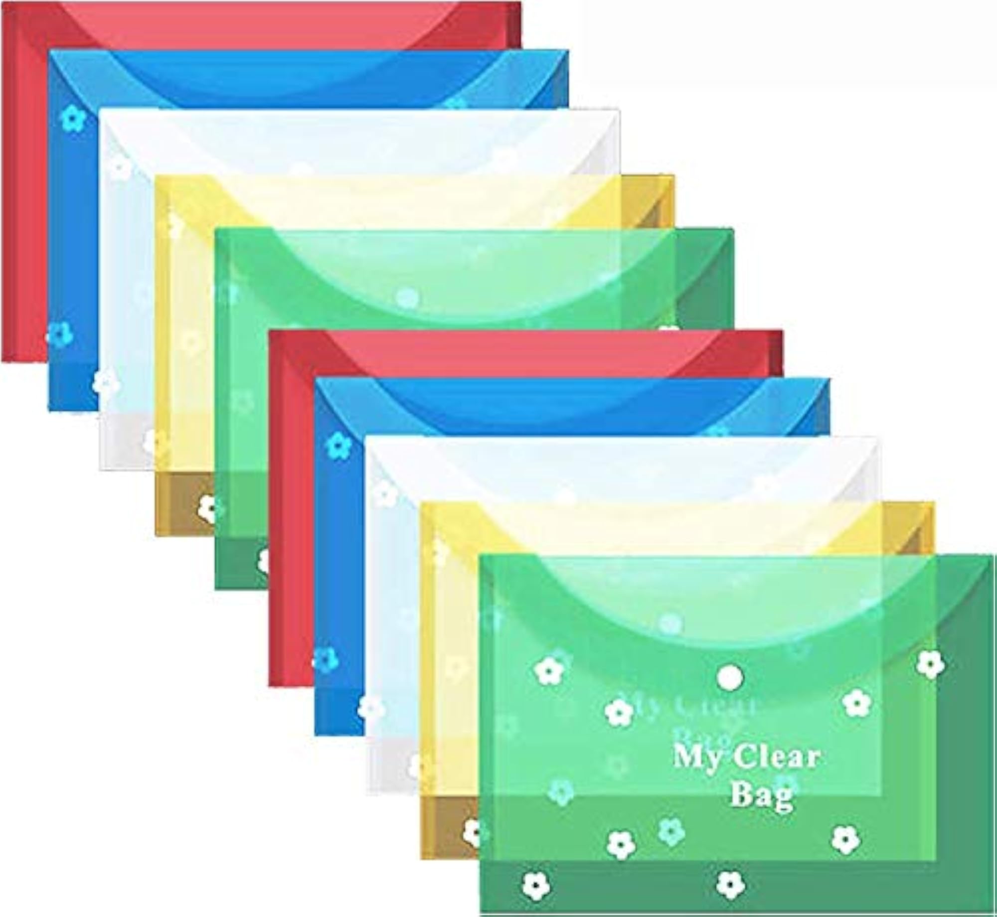 My Clear Bag Pack of 24 A4 Document File Bags