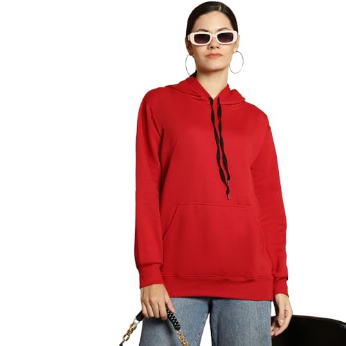 Image of Mack Jonney Printed Hooded Cotton Fleece Sweatshirt for Women (Pack of 2)-MACK50840