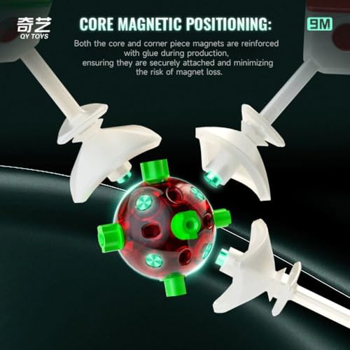 Image of QiYi 9x9 Magnetic Speed Cube | Ball-Core Design & Core Positioning | Ultra-Lightweight 212g & Compact 68mm Flagship 9x9x9 Professional Stickerless Puzzle