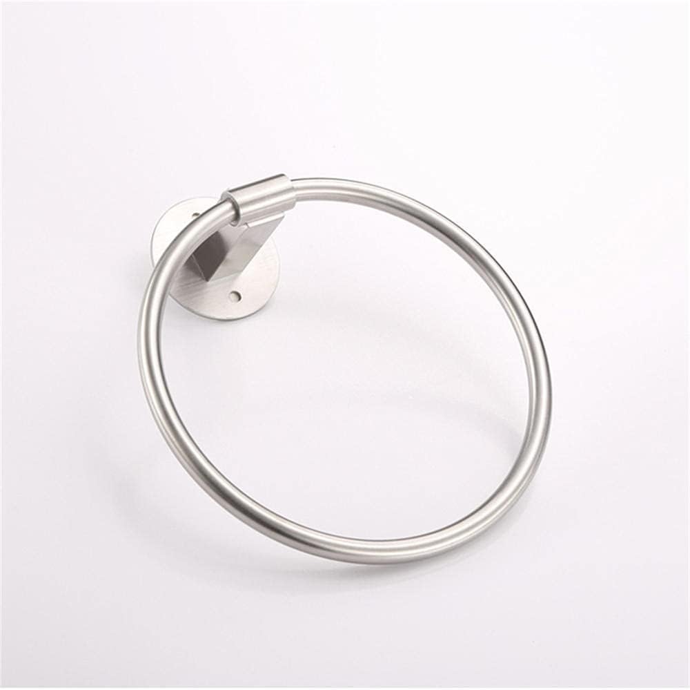 304 stainless steel bathroom-free punch-free lace round towel ring easy to clean and durable anti-corrosion anti-rust anti-Japanese scratch Bring a modern feel to your bathroom and kitchen