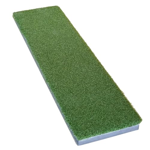 The Indoor Golf Shop SIGPRO Softy XL Hitting Strip - Professional-Grade, Replaceable Golf Hitting Mat - Realistic Fairway Feel - Teeline Turf - Real Tee Capable - Expanded Size - Joint-Friendly