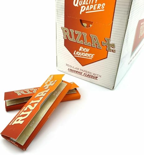 Rizla Regular Liquorice Rolling Paper Pack Of 25 Booklets