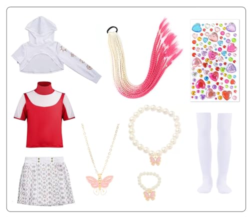 10 disfraces de zombies para niñas, uniforme de animadora miniatura 4