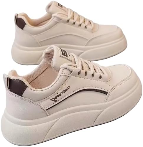 Platform Sneakers Women Chunky Sneakers Casual Walking Shoes Preppy Shoes Non Slip Breathable Fashion Sneakers
