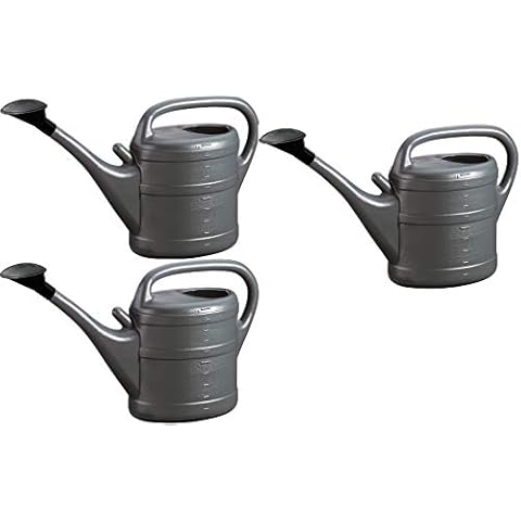 Gießkanne 10L (3X) Blumenkanne Gartengießkanne Farbauswahl + 1 GRATIS KARABINERHAKEN! Kunststoff-Gießkannen zur optimalen Bewässerung Ihrer Pflanzen Cover