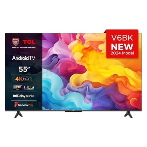 TCL 55V6BK 55-inch 4K HDR Smart TV Cover