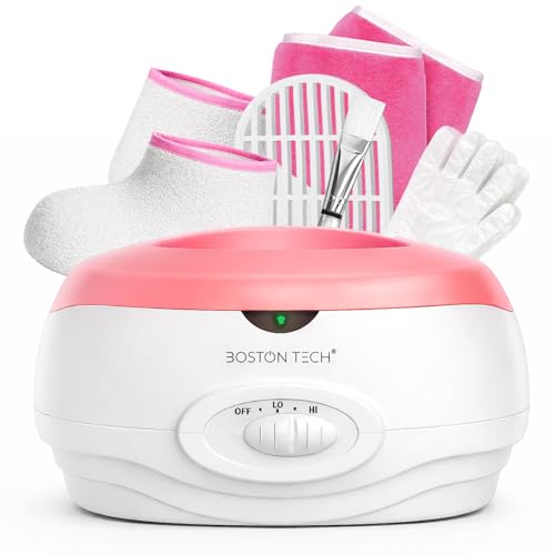 Boston Tech® Baño de Parafina para Manos Maquina parafina que Alivia el Dolor Muscular y Artrosis Capacidad 3L Hidrata y Revitaliza tu Piel Incluye accesorios Premium para uso personal y profesional