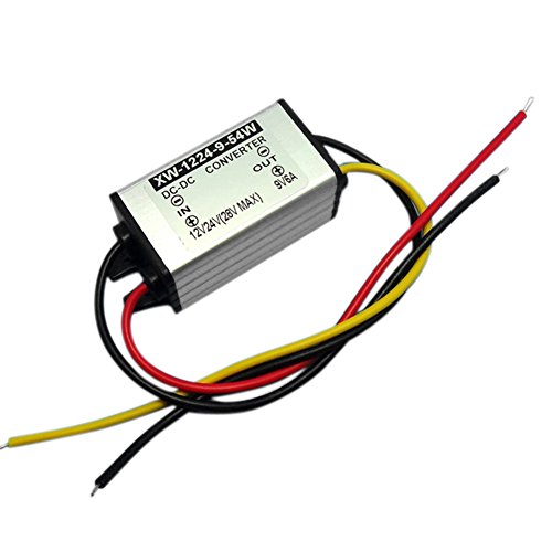 Blackr - Convertidor de Corriente de 12 V a 9 V CC, 6 A 54 W DC Buck Fuente de alimentación Adaptador regulador de Voltaje