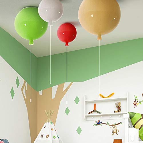 Susuo Colorful Balloon Design Acrylic Globe Flush Mount Ceiling Light Art Deco Ceiling Fixture For Bedroom Living Room Hallway Dining Room Bar #TOP7