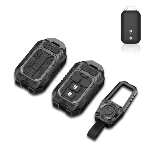 Image of BKN Luxury Metal Silicon Waterproof Transformer Car Key Cover with Keychain for Suzuki S-Presso | Baleno | Fronx | Alto-800 | Ignis | Swift | Celerio | S-Cross | Ritz | Ciaz | Wagon-R (2 Button Key)