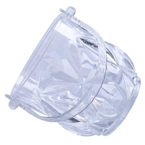 Alipis Cubo de Hielo Portátil Acrílico Contenedor de Hielo para Barriles de Almacenamiento para Casa Bar Karaoke Transparente