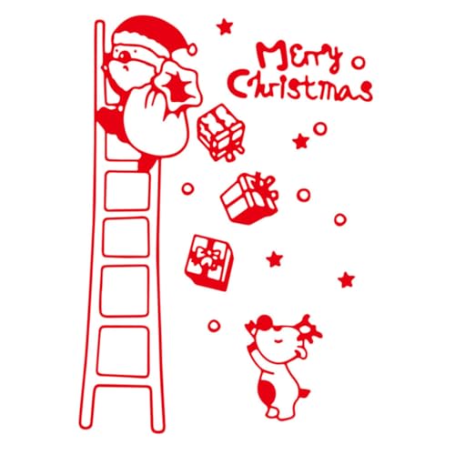 Vinilo decorativo de Santa Claus rojo 70x50 cm