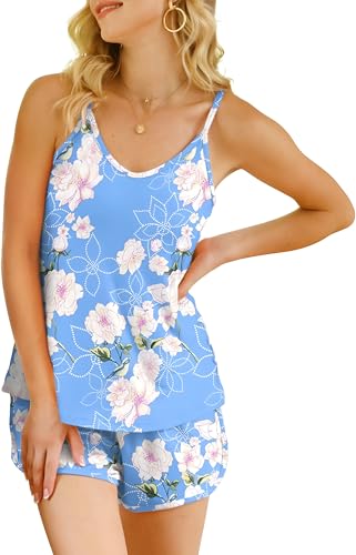 Image of BROIDEN Women's Nylon Spandex Night Suit of Top & Shorts Pyjama Sets