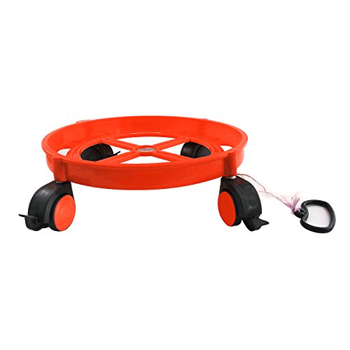 Image of RITU Plastic Cylinder Trolley - Multicolor, Heavy -Duty, Lightweight, Easy Mobility with 360 Rotating Wheels for LPG Gas Cylinder, Durable Kitchen Utility Stand for Home Use
