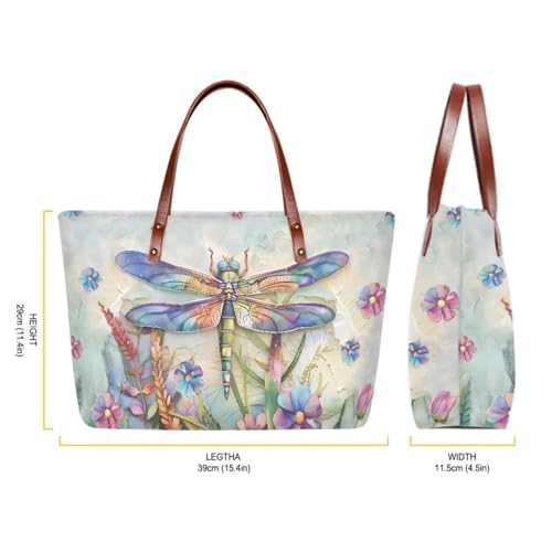 Image of 2 PCS Purse and Wallet Set for Women, Lightweight Large Top Handle Purse with PU Wallet for Work Party Shopping