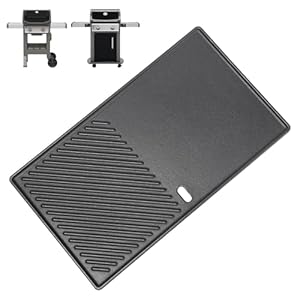 QuliMetal Grillplatte 44, 5 CM, Gusseisen für Weber Spirit E210 E220 S210 S220 Gasgrills, Ersatzteil, 1 Stück