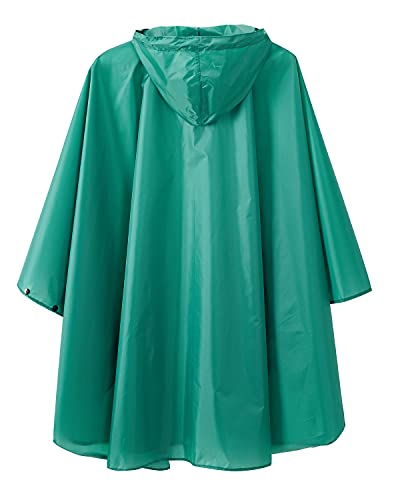 Image of salamra Rain Poncho Jacket - Hooded Waterproof Raincoat with Pocket for Women Men Adults