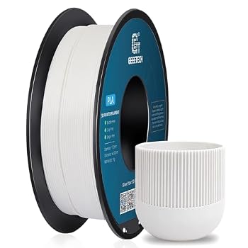 GEEETECH Matte PLA Filament 1.75mm White 1kg for Bambu