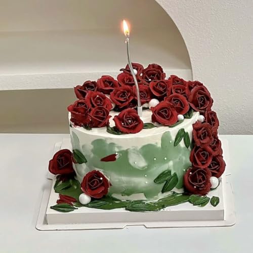 2 Pcs Rose Silicone Fondant Molds 6 Cavity Flower Cake Resin Mold Candy Chocolate Ice Cube Fondant Molds Kitchen Baking Tools for Sugarcraft Cake Decorating