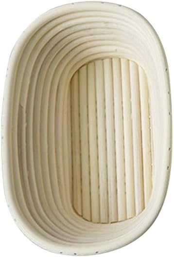 Rattan Fermentation Basket Bread Basket Oval Natural Rattan Bread Making Banneton Banneton Campagne Making, Unlined, Washable (5.9 x 3.1 x 2.0 inches (15 x 8 x 5 cm)