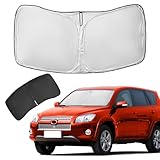 for Toyota RAV4 2013-2018 Sun Shade Sunshade Windshield Cover - 4 Layers Front Window Shade for RAV-4 Custom Fit Sun Visor - 240T Retractable Shade Blocks UV Rays Car Accessories