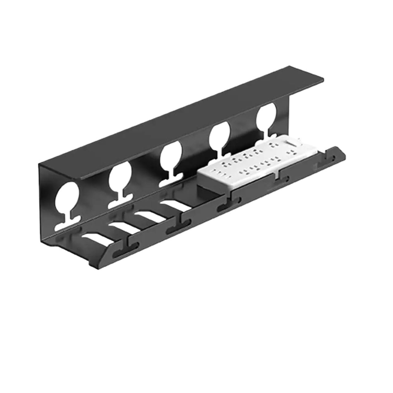 Kabelkorb Unter Schreibtisch Kabelmanagement unter dem Schreibtisch, Kabelablage aus Metall unter dem Schreibtisch mit Klemme, Steckdosenleiste, Kabelhalter ohne Bohren, stabiler Organizer FüR Kabel(M