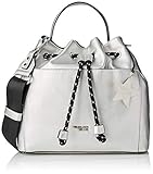 Obermaterial: Synthetik Trussardi Jeans Damen T-Easy Bucket Charm Star Logo Beuteltasche, Silber (Argento), 31x30x15 Centimeters (W x H x L)