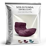 [ATTENTION: HOUSSE UNIQUEMENT] Housse de pouf ado ou adulte pour salon ou chambre sans remplissage. Ajoutez 300L de rembourrage pouffe (non inclus). Parfait pour créer votre bean bag .