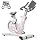 Exercise Bike for Home, Under 20 dB Quiet Magnetic Stationary Bike | 350 lb capacity, fits 4'11"–6'2", 7 resistance levels, rear flywheel, 80% pre-assembled, LCD monitor and device holder