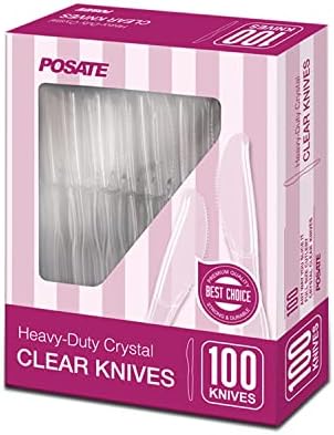 POSATE Clear Knives,...
