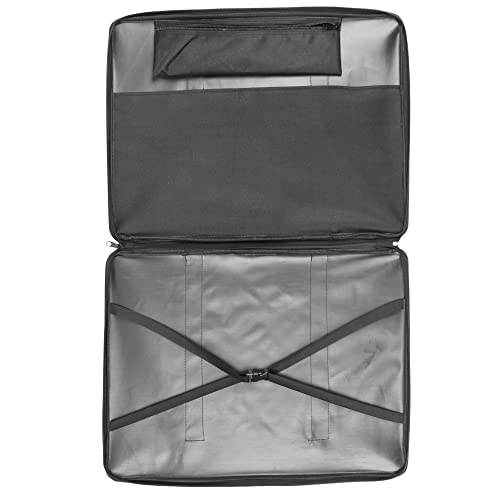 Jjring Art Portfolio Case, Wire Framed Nylon Portfolio Tote, Art Storage Bag In 37 Inches By 28 Inches, Great Art Carrying Bag For Artworks, Posters, Drawings, Prints(Black) #TOP2