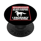 divertente se il mio cavallo non ti piace cavalcando cowgirl regalo donne popsockets popgrip intercambiabile