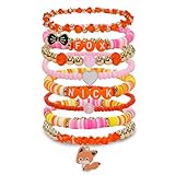 Stackable Bracelets Fit for Zootopia Fans, Zootopia Merch Stretch Charm Bracelet Birthday Christmas Jewelry Gifts for Women Men, Couples Friendship Bracelets Fox Costume Accessories for Nick Fans